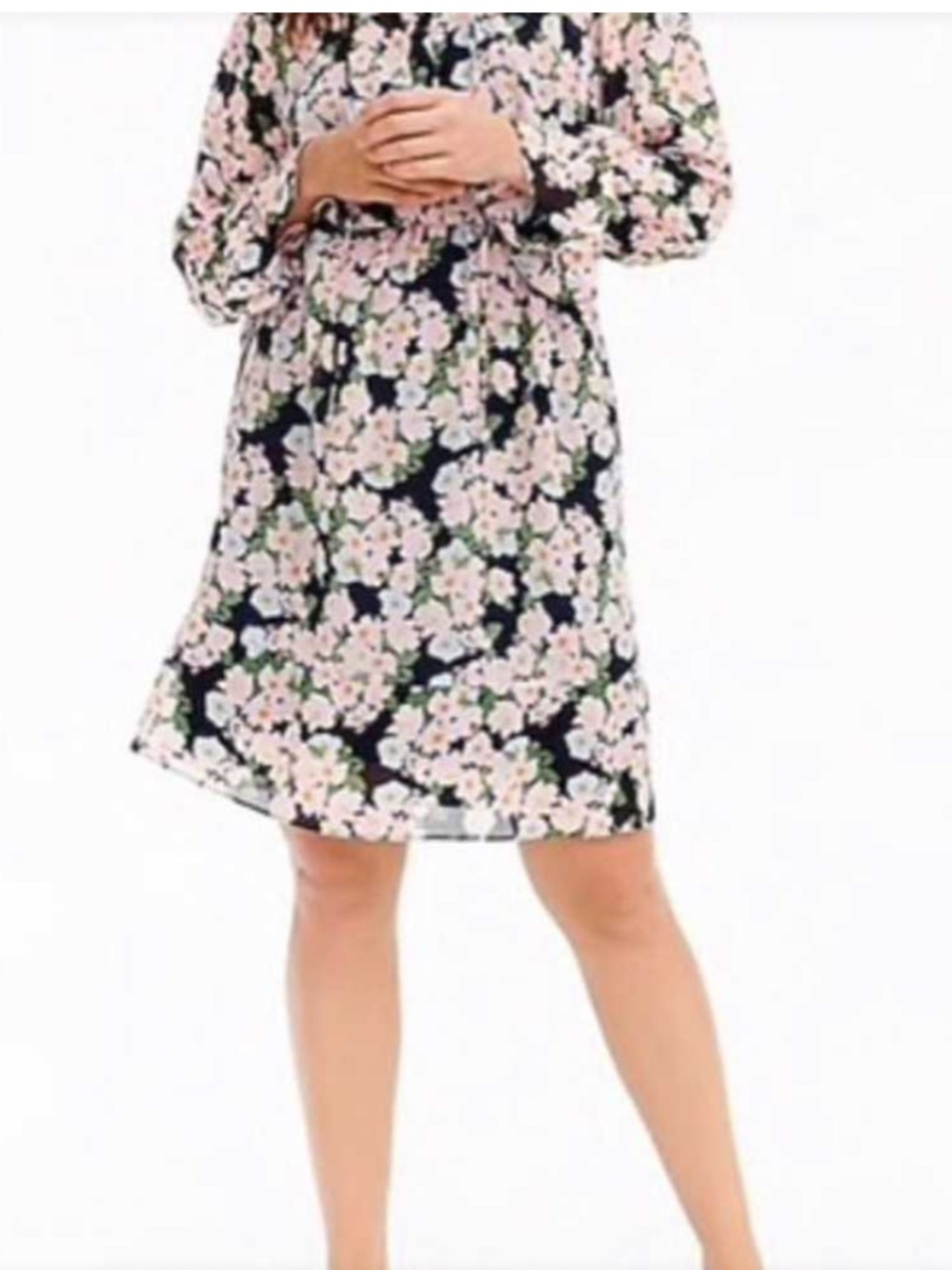 J. Crew Floral Long-Sleeve Casual Dress- worn about twice